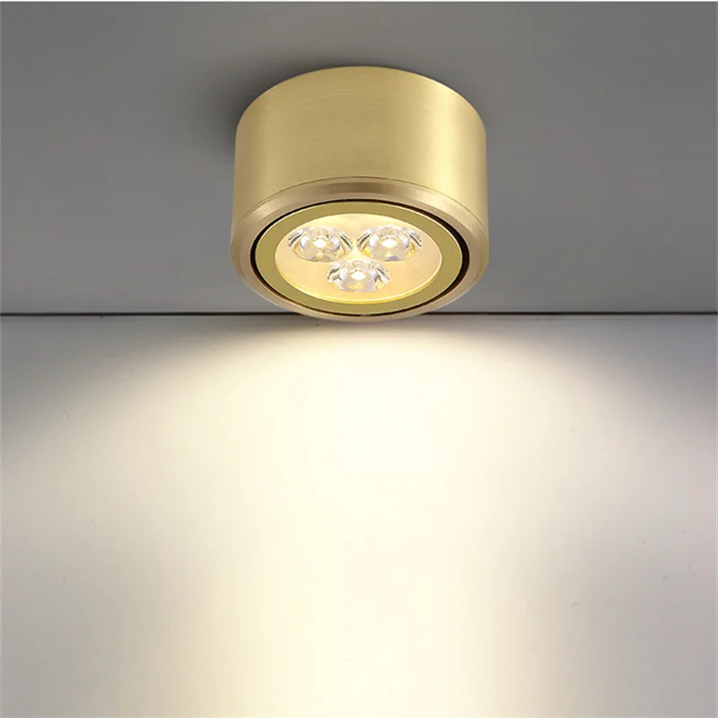downlight led en cuivre spots réglables cob pour décor maison - Image 7