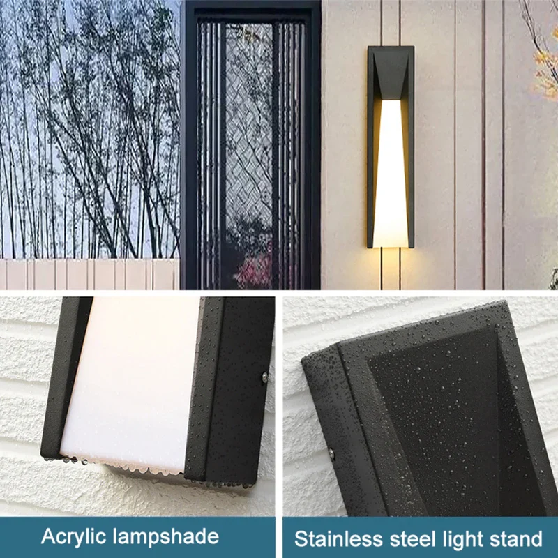 Éclairage extérieur applique LED étanche IP65 porche moderne balcon escalier 110V 220V jardin cour décoration éclairage - Image 8