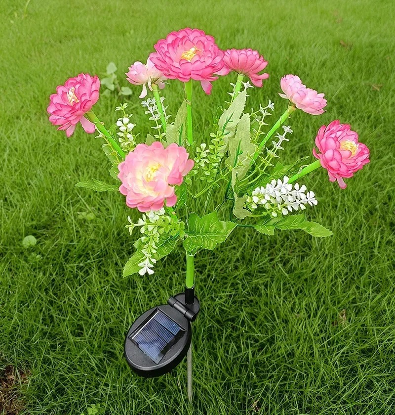 éclairage solaire en forme de rose pour jardin extérieur - Image 11