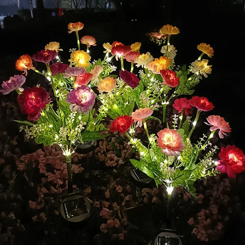 éclairage solaire en forme de rose pour jardin extérieur - Image 4