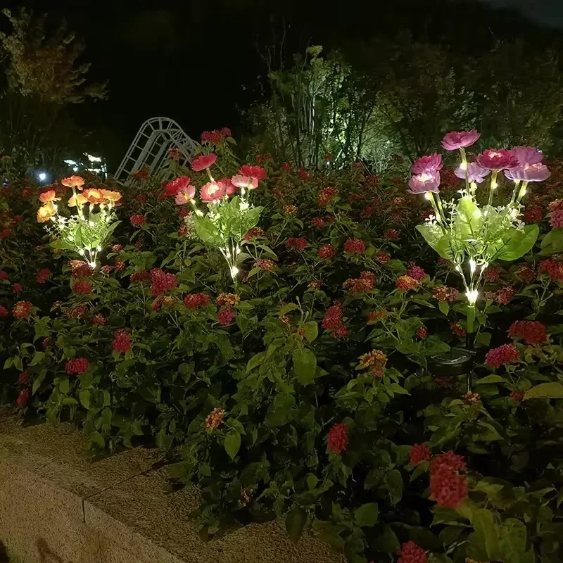 éclairage solaire en forme de rose pour jardin extérieur - Image 5