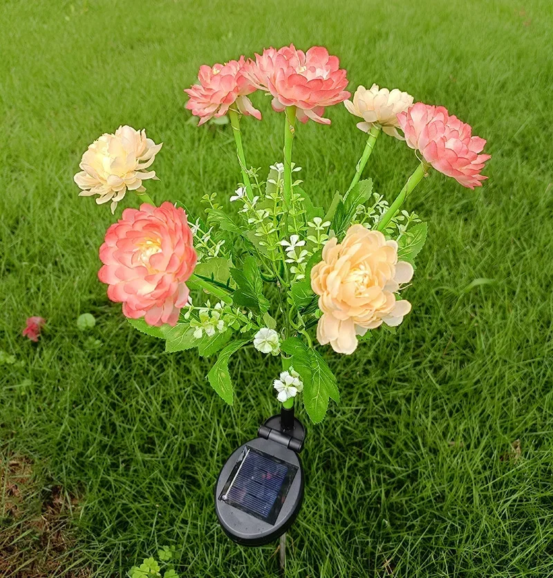 éclairage solaire en forme de rose pour jardin extérieur - Image 7