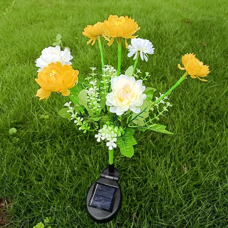 éclairage solaire en forme de rose pour jardin extérieur - Image 8