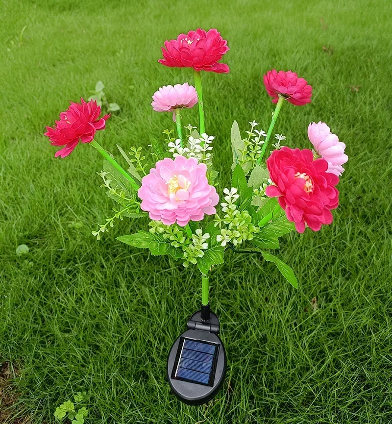 éclairage solaire en forme de rose pour jardin extérieur - Image 9