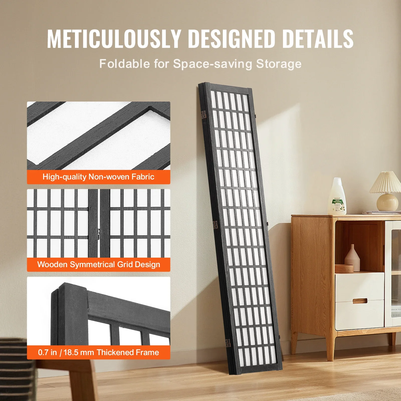 écran de confidentialité pliable pour séparation de pièce décorative - Image 10