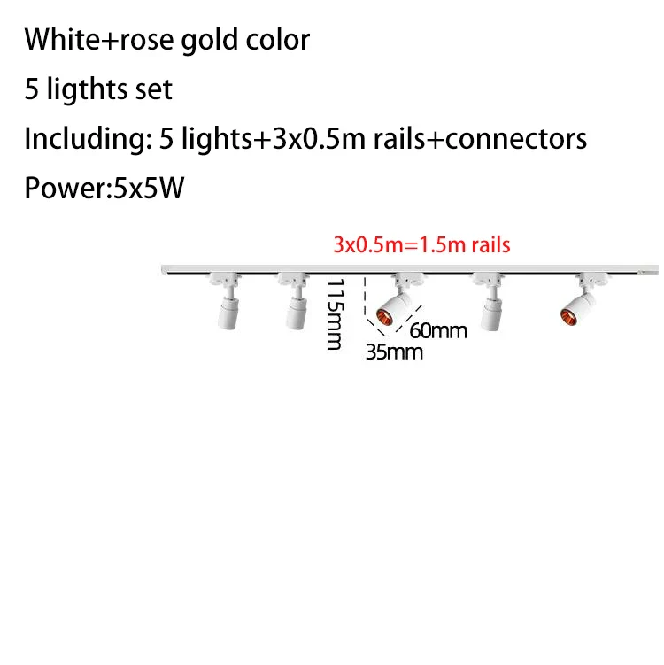 ensemble complet de luminaires sur rail led pour magasin - Image 12