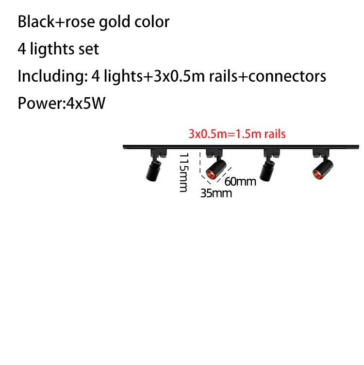 ensemble complet de luminaires sur rail led pour magasin - Image 14
