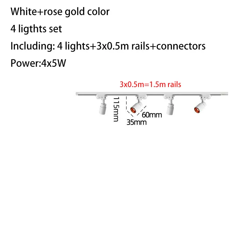 ensemble complet de luminaires sur rail led pour magasin - Image 16