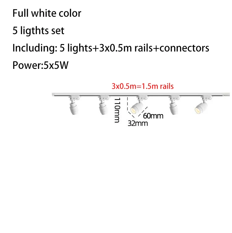 ensemble complet de luminaires sur rail led pour magasin - Image 22