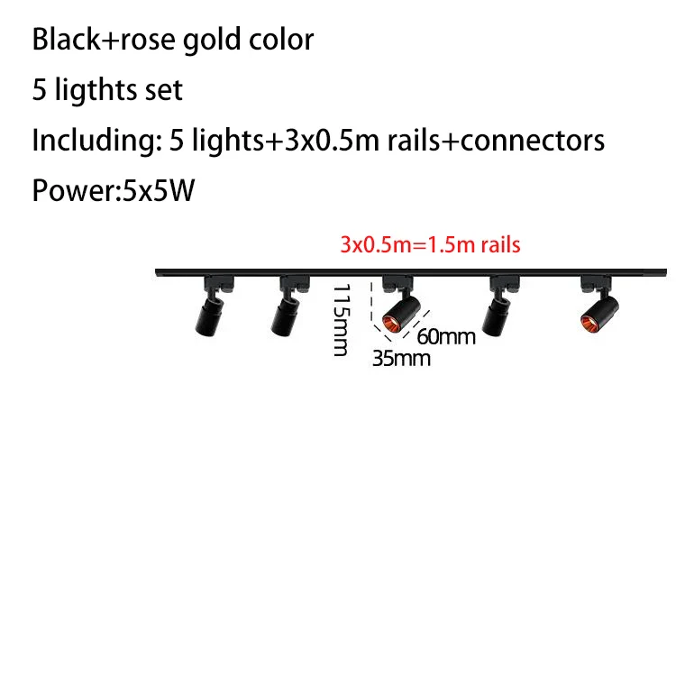 ensemble complet de luminaires sur rail led pour magasin - Image 25