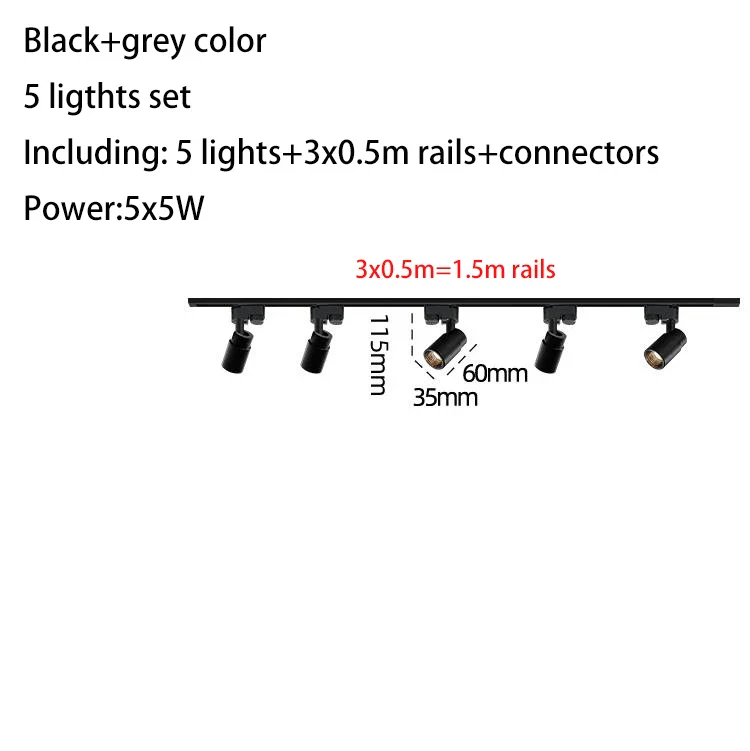ensemble complet de luminaires sur rail led pour magasin - Image 26