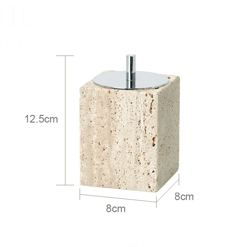 ensemble d'accessoires en marbre naturel pour salle de bain - Image 15