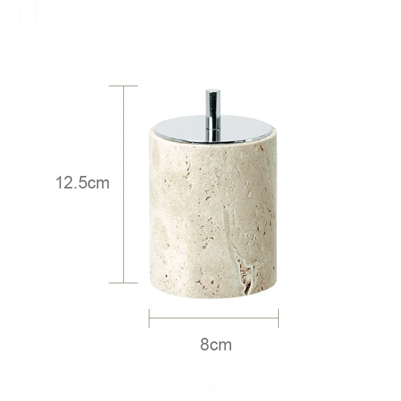 ensemble d'accessoires en marbre naturel pour salle de bain - Image 22