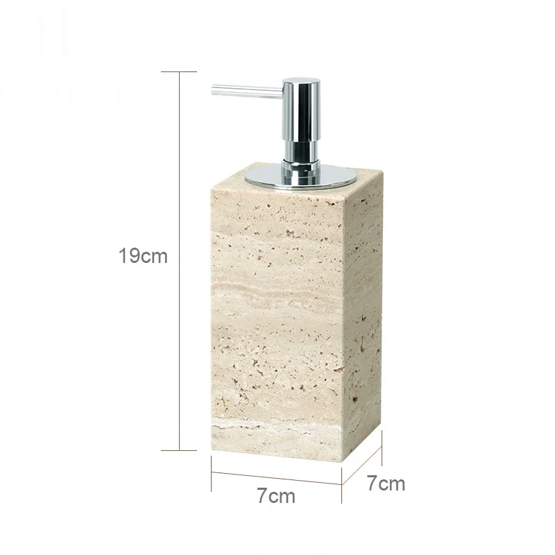 ensemble d'accessoires en marbre naturel pour salle de bain - Image 27