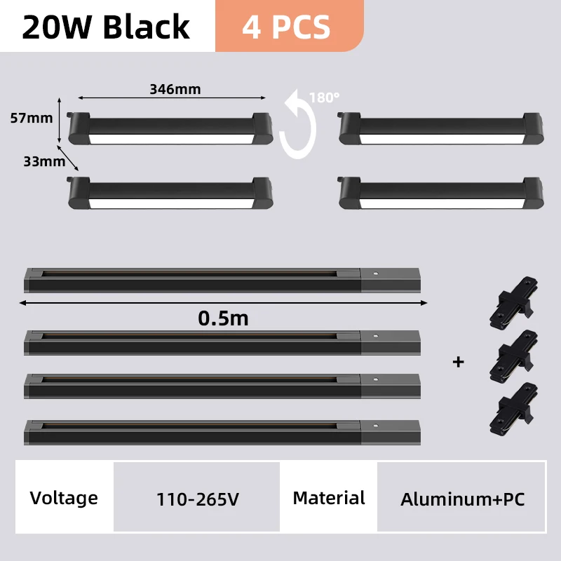 ensemble d'éclairage sur rail à led pour intérieur décoratif - Image 13