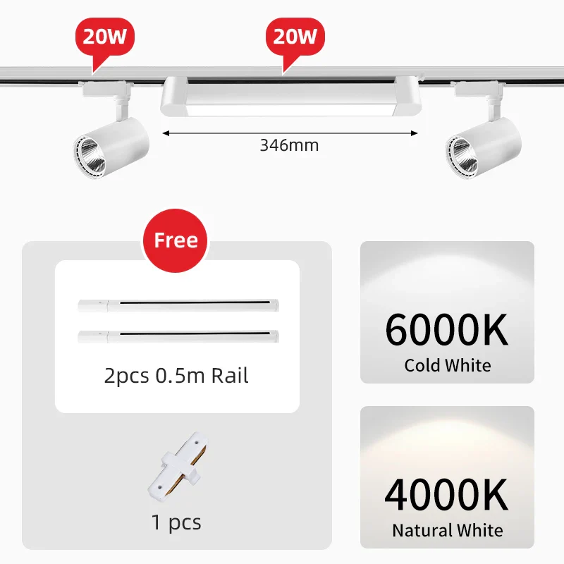 ensemble d'éclairage sur rail à led pour intérieur décoratif - Image 21