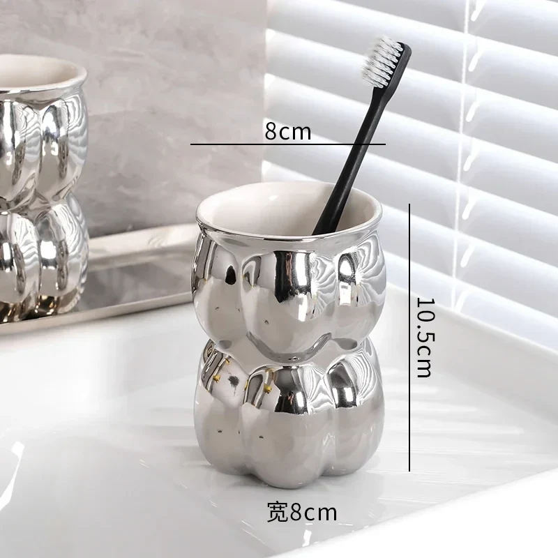 ensemble de décoration luxe en céramique pour salle de bain - Image 5