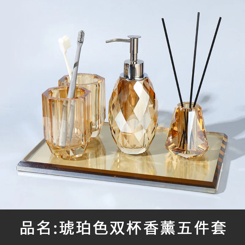 ensemble de produits de toilette en cristal et verre - Image 10