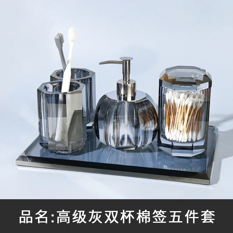 ensemble de produits de toilette en cristal et verre - Image 12