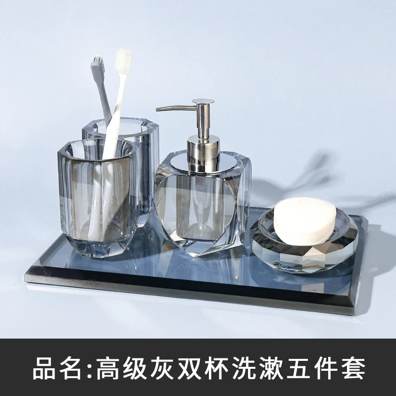 ensemble de produits de toilette en cristal et verre - Image 17