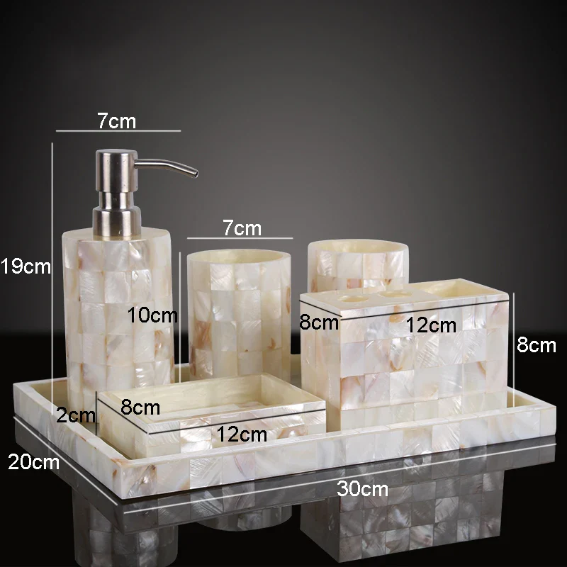 ensemble de rangement de salle de bain en résine avec accessoires - Image 8