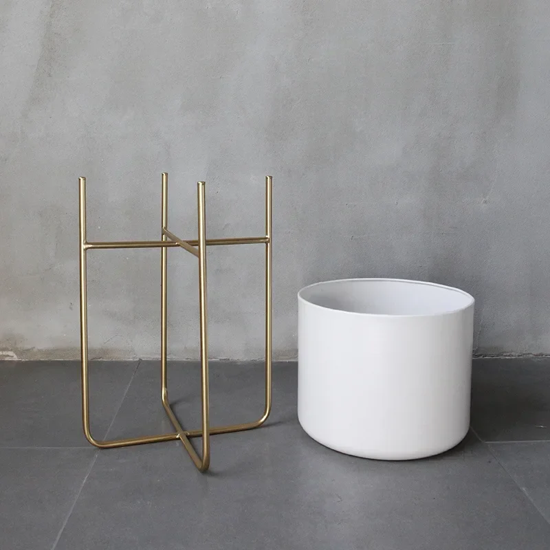 etagère à plantes dorée support à fleurs amovible et polyvalent - Image 4