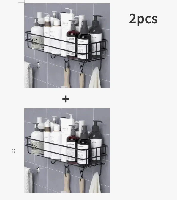 etagère en fer forgé style japonais support de rangement mural - Image 7