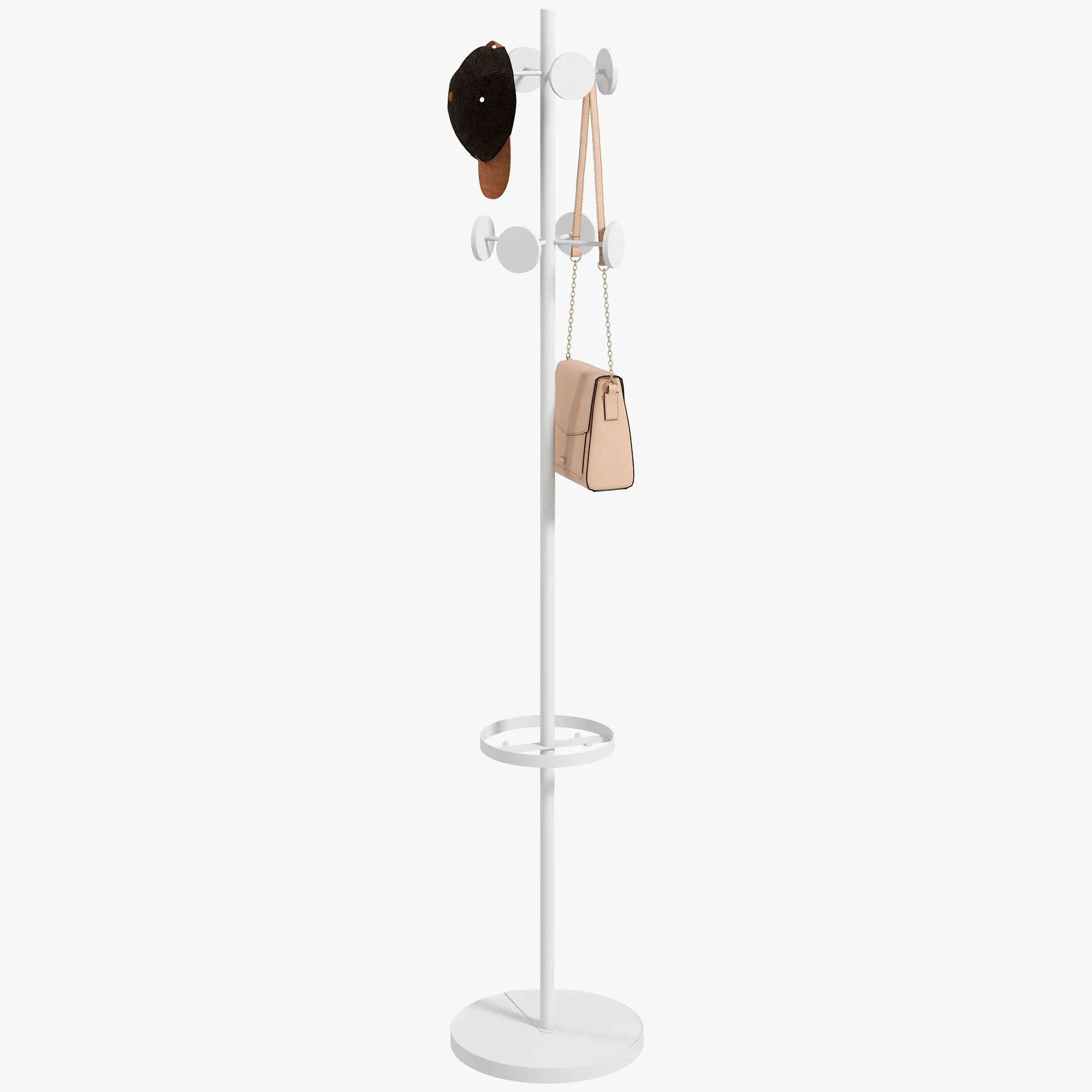 étagère en forme d'arbre avec porte-parapluie sur pied - Image 5
