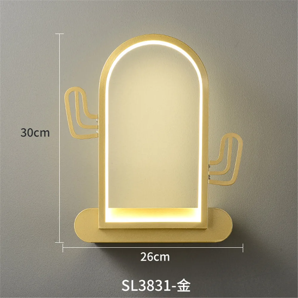 étagère métallique coeur nordique avec lampe led murale pour enfants - Image 10