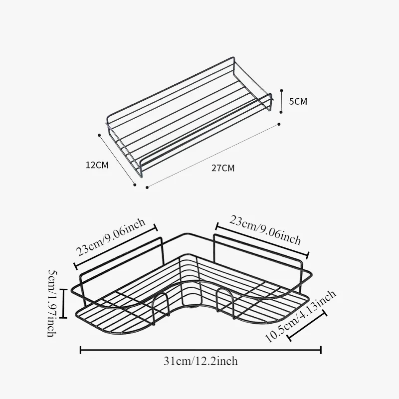 étagère murale de rangement pour cosmétiques et shampoing - Image 6