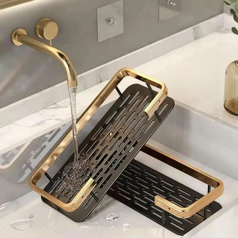 etagère murale de rangement sans perçage pour shampoing et maquillage - Image 2