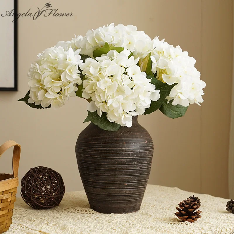 fleurs d'hortensia artificielles pour décoration élégante et durable - Image 3