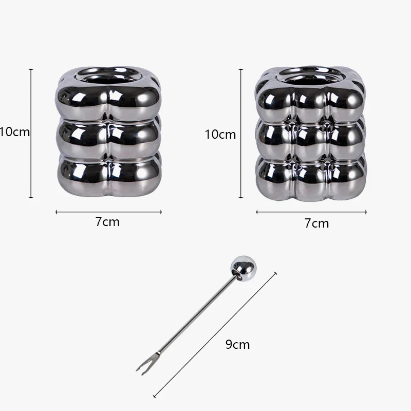 fourchette Ă fruits en acier inoxydable avec support de rangement - Image 6
