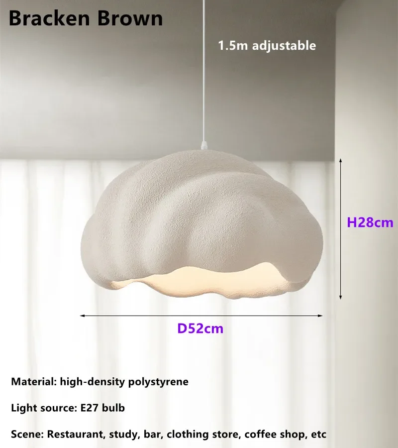 French Dining Room Wabi Sabi LED Pendant Lamp Nordic Cream Style Bar Bedroom Chandelier Fixture Model Room Bar Decorative Lights - Image 8