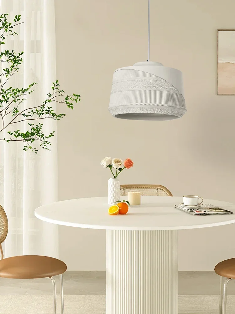 French Retro Restaurant Wabi-Sabi Chandelier Minimalist Study Bedroom Lamp Cafe Home Decor Kitchen Island Table Lighting Fixture - Image 2
