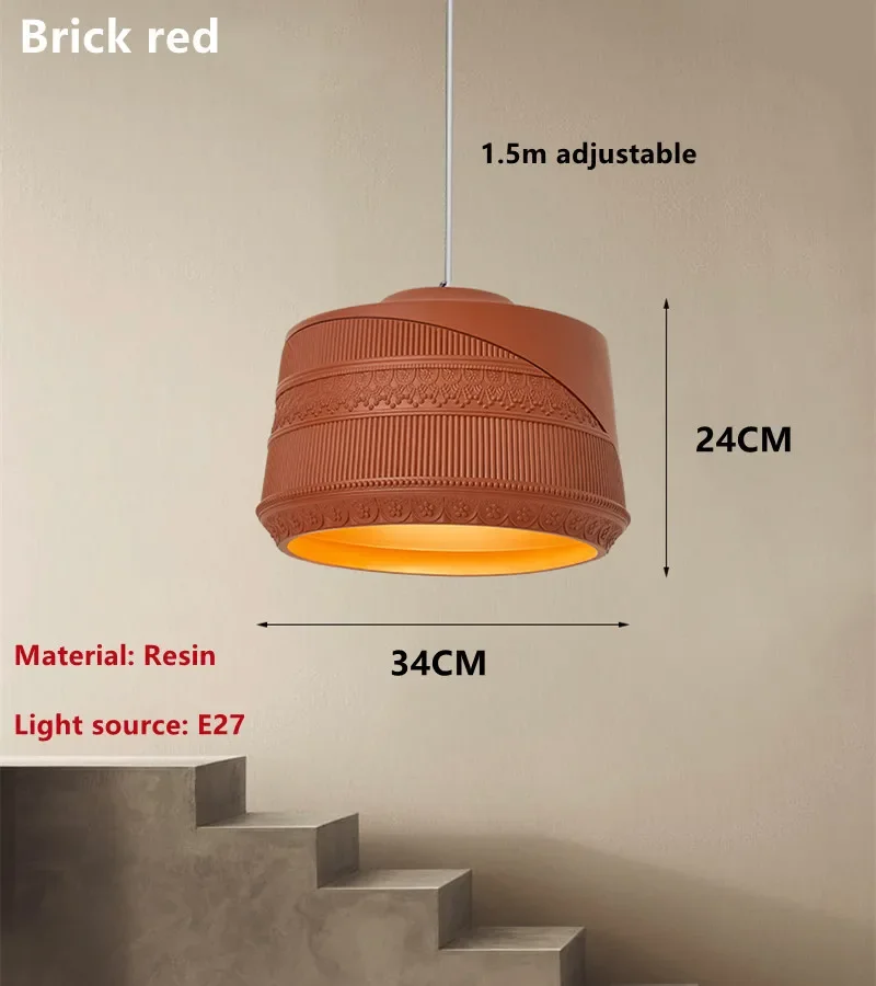 French Retro Restaurant Wabi-Sabi Chandelier Minimalist Study Bedroom Lamp Cafe Home Decor Kitchen Island Table Lighting Fixture - Image 9