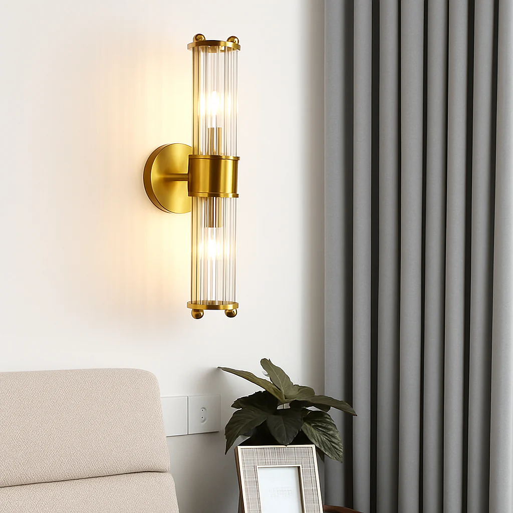 FSS moderne luxe or cristal applique LED Simple coquille lumière pour salon chambre fond chevet escalier allée - Image 2