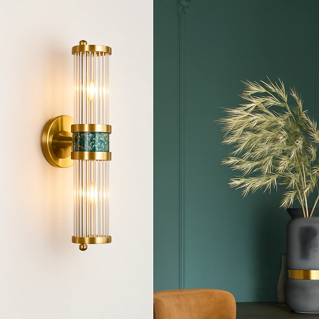 FSS moderne luxe or cristal applique LED Simple coquille lumière pour salon chambre fond chevet escalier allée - Image 3