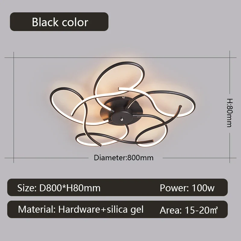 Gleam Modern LED Chandelier For Home Living Room Decoration, Bedroom Home Decoration, Ceiling Chandelier For Smart Home - Image 7
