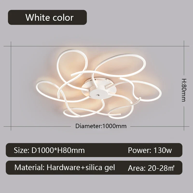 Gleam Modern LED Chandelier For Home Living Room Decoration, Bedroom Home Decoration, Ceiling Chandelier For Smart Home - Image 9