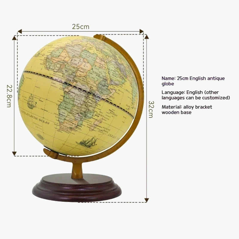 globe antique lumineux européen et américain décoratif rétro - Image 8