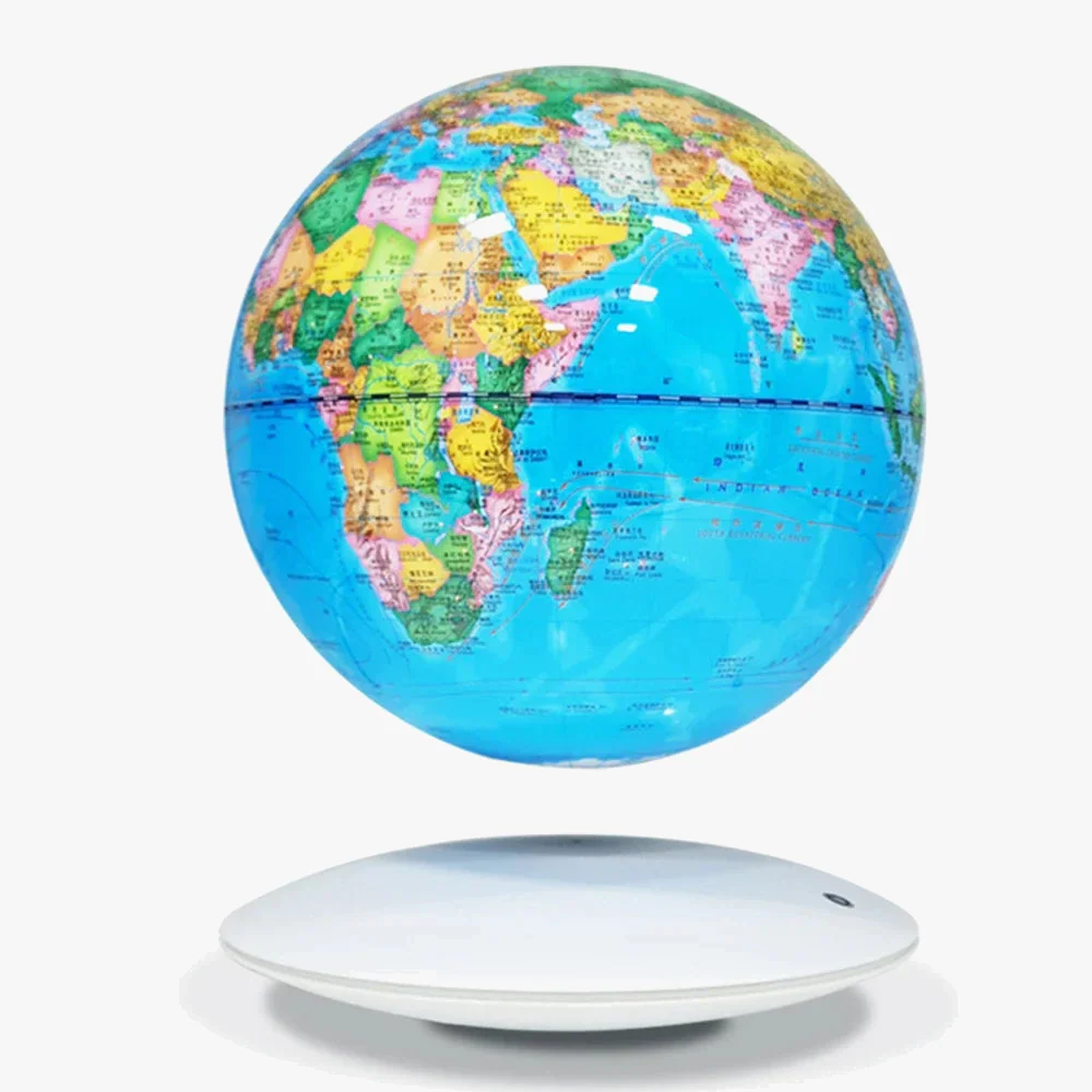globe flottant rotatif magnétique pour décoration intérieure innovante