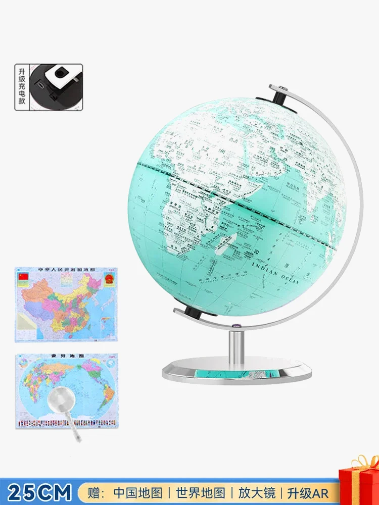 globe lumineux éducatif carte du monde décoration géographie - Image 8