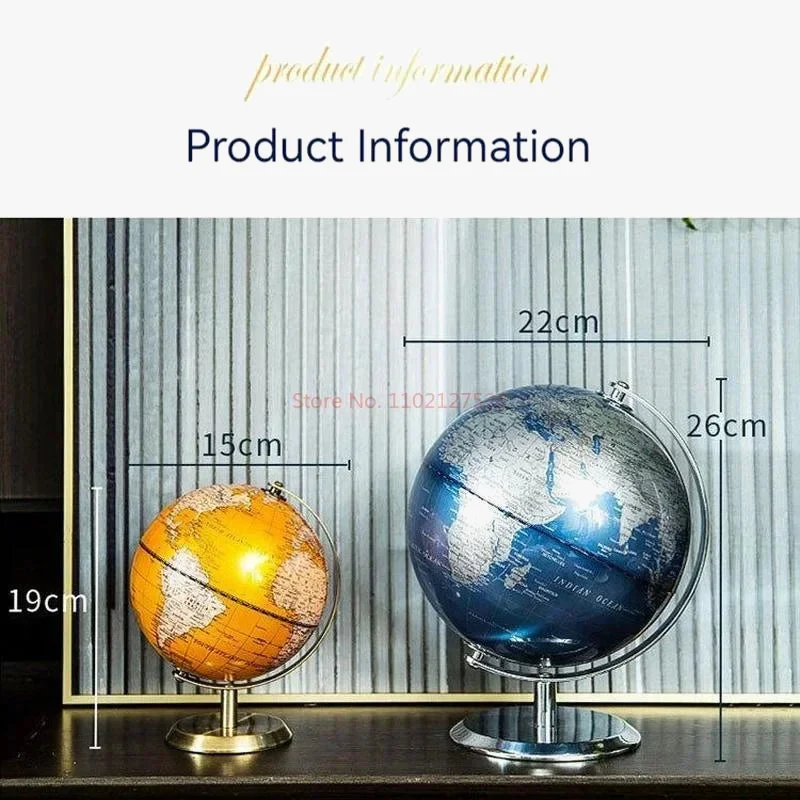 globe rotatif décoration artisanale style européen créatif pour bureau - Image 5