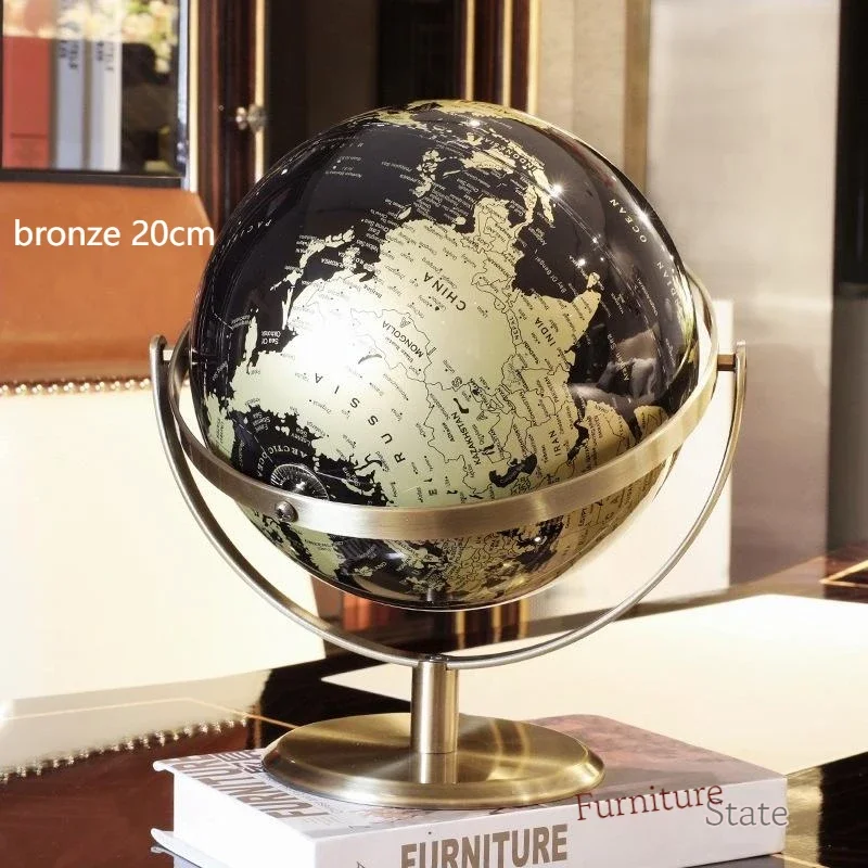 globe rotatif décoration de bureau style européen créatif - Image 9