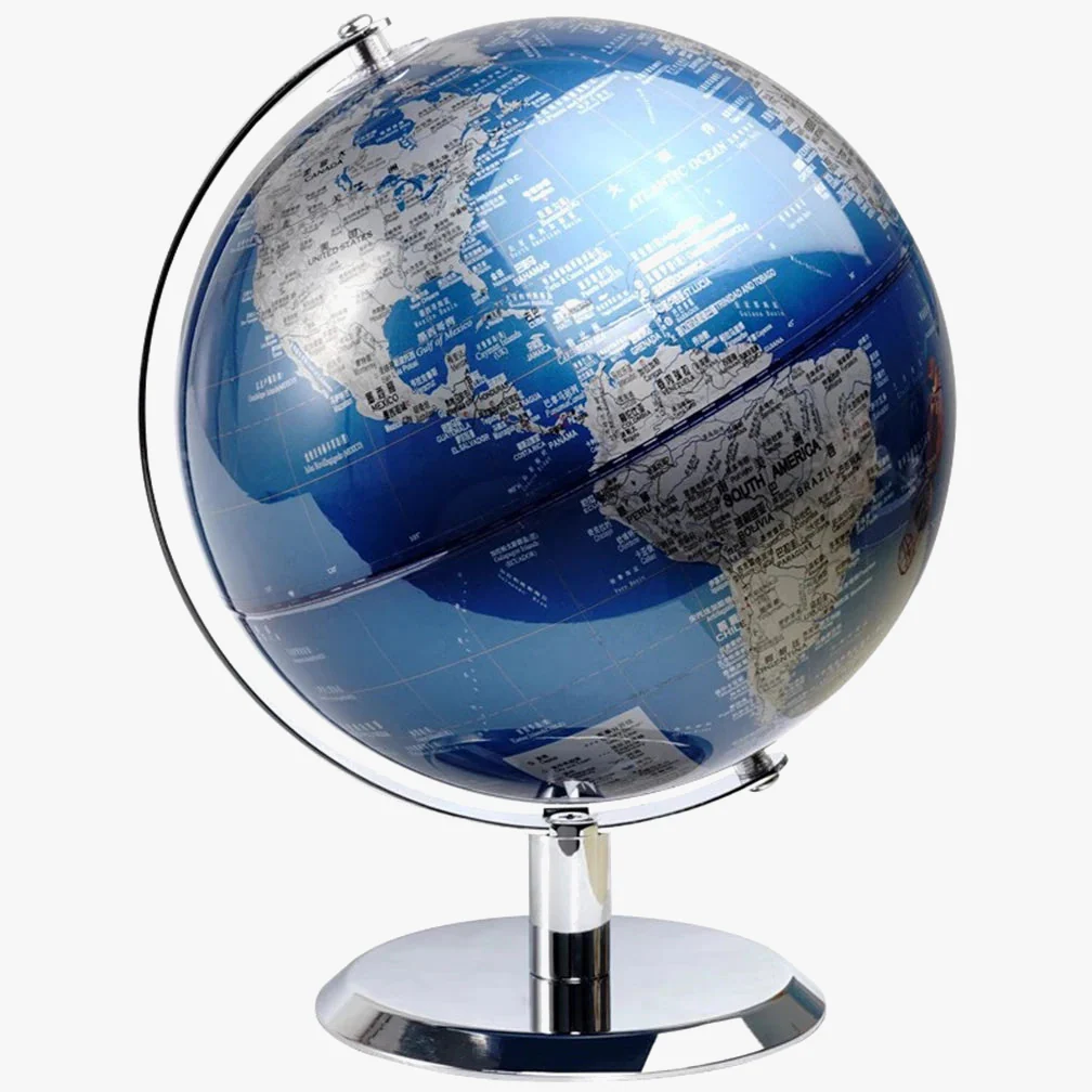 globe rotatif en métal style européen ornement créatif de luxe - Image 2