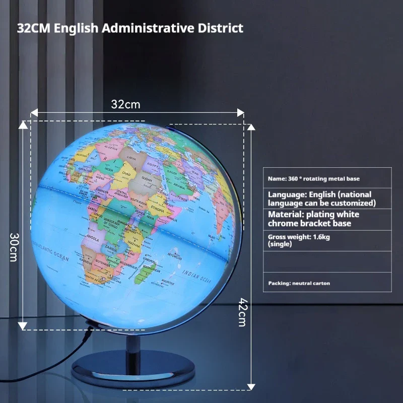 globe terrestre lumineux avec base rotative pour la rentrée scolaire - Image 7