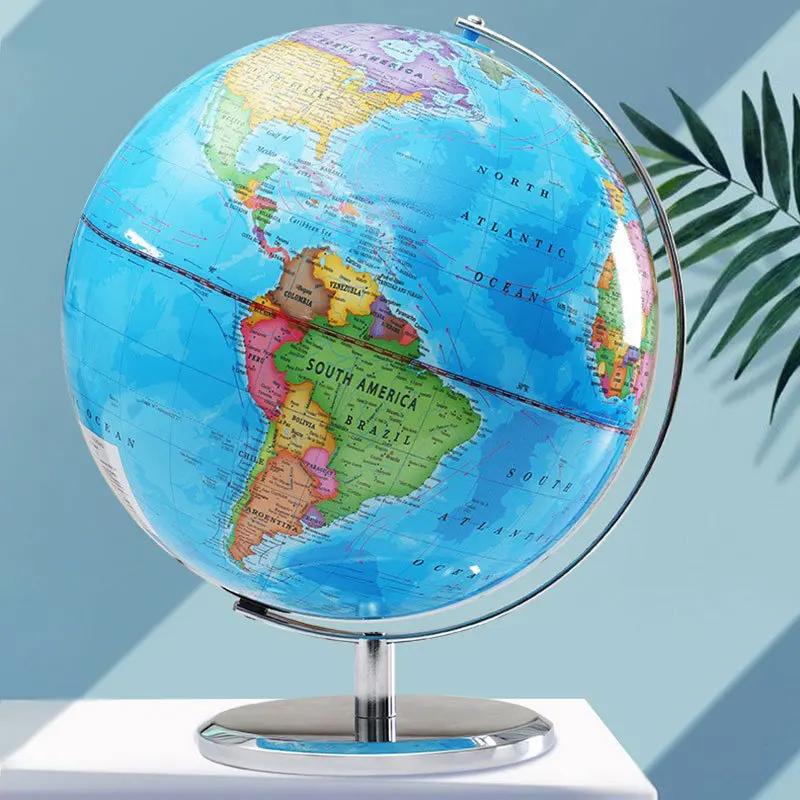 globe terrestre lumineux avec carte du monde éducative - Image 3