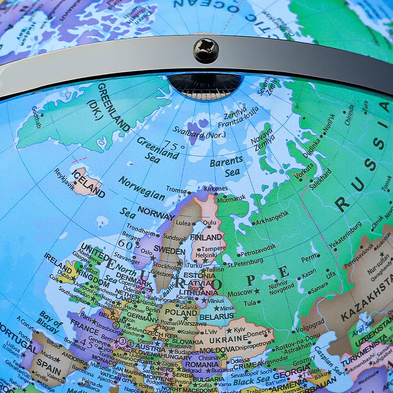 globe terrestre lumineux avec carte du monde éducative - Image 4