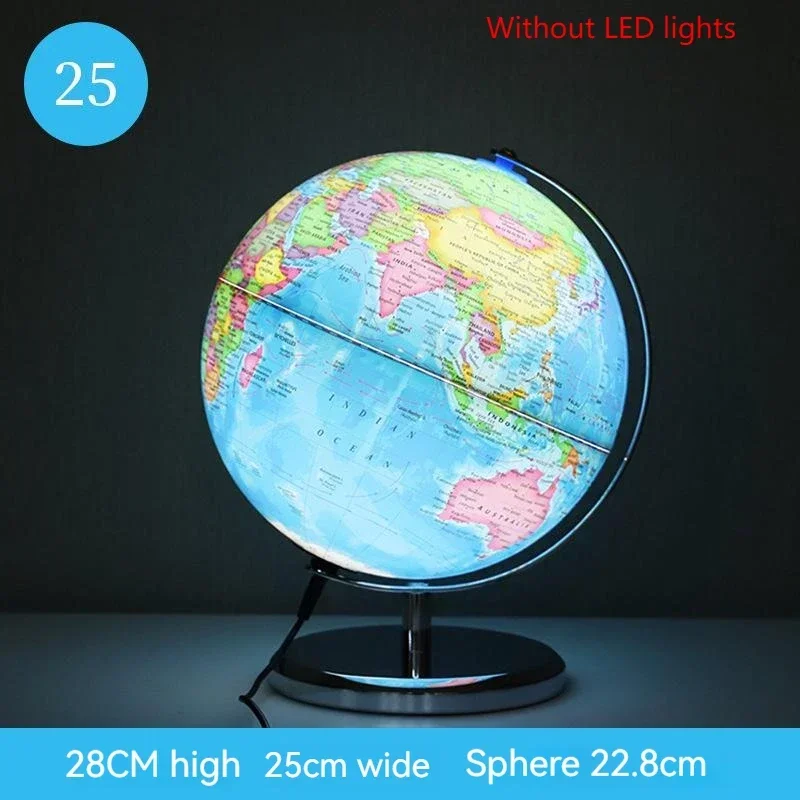 globe terrestre lumineux avec carte du monde éducative - Image 7